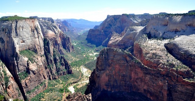 View of Zion Canyon in Zion National Park